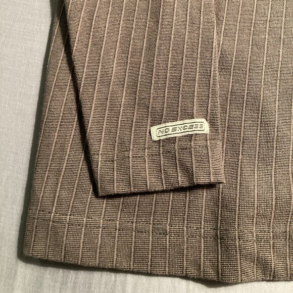 No Excess Collection Half-Zip Sweater with Subtle Pinstripes - Picture 11 of 11